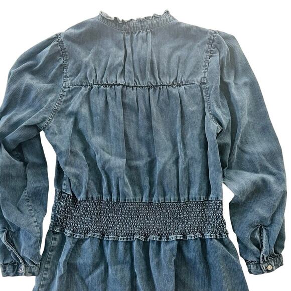 RAILS Shawna Denim Day Dress Dark Vintage Blue Size Medium Cotton Loose Fit - Picture 8 of 8